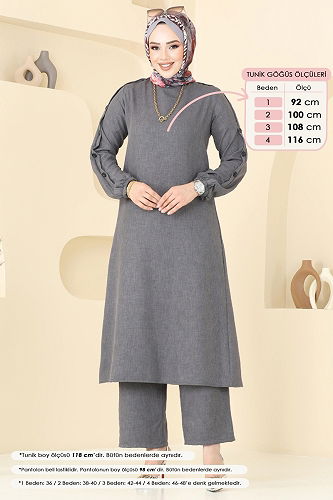 moda selvim Combined 829OZN1046 Anthracite - Thumbnail