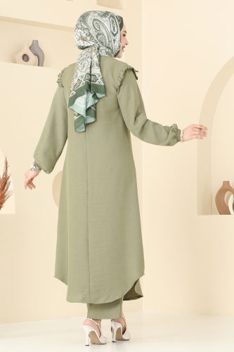 moda selvim Combined 830OZN1046 Almond Green - Thumbnail