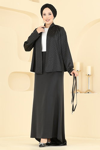 moda selvim Combined 8312AB368 Black - Thumbnail