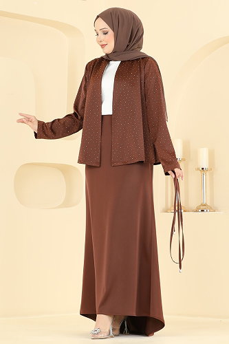 moda selvim Combined 8312AB368 Brown - Thumbnail
