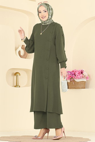 moda selvim Combined 8317AB368 Khaki - Thumbnail
