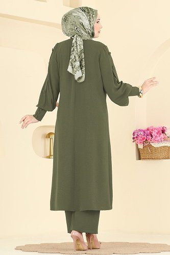 moda selvim طقم اخضر عفني 8317AB368 - Thumbnail