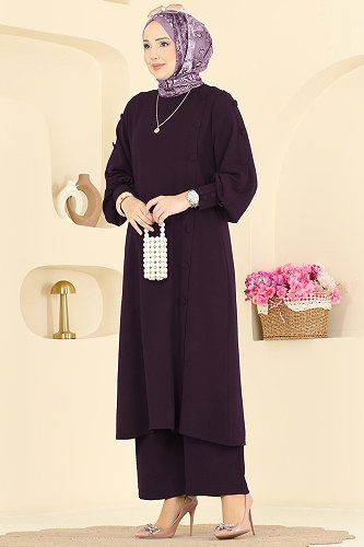 moda selvim Combined 8317AB368 Light Damson - Thumbnail