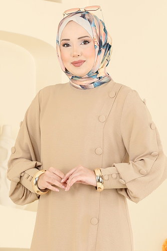 moda selvim طقم بيج 8317AB368 - Thumbnail