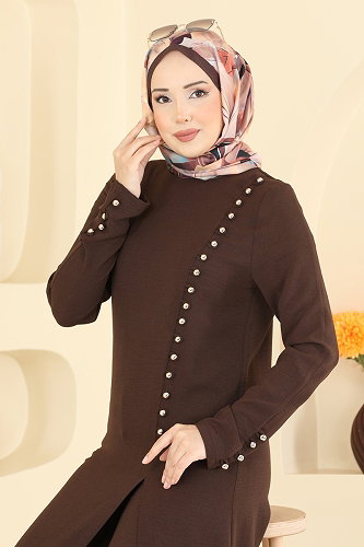moda selvim Combined 8334AB368 Brown - Thumbnail