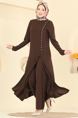 moda selvim Combined 8334AB368 Brown - Thumbnail