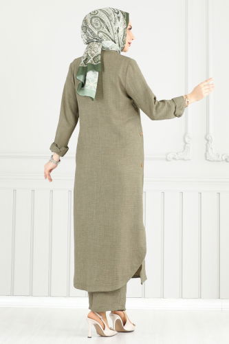 moda selvim Combined 833OZN1046 Almond Green - Thumbnail