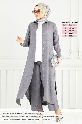 moda selvim Combined 833OZR1047-M Anthracite - Thumbnail