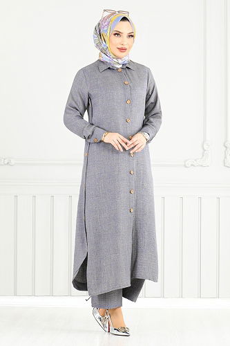 moda selvim Combined 833OZR1047-M Anthracite - Thumbnail