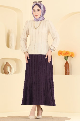 P.R.M. - Combined 836PM271 Stone Gray & Dark Plum