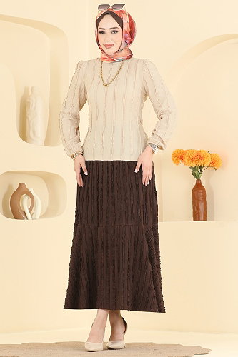 moda selvim Combined 836PM271 Stone&Brown - Thumbnail