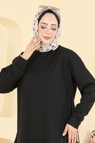 moda selvim Combined 837PM271 Black - Thumbnail