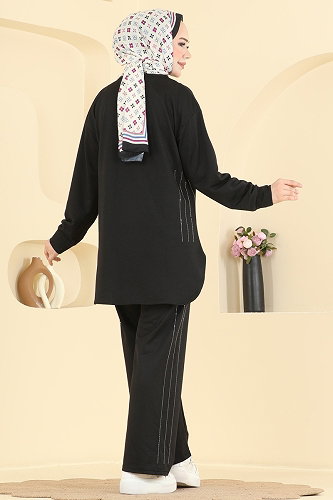 moda selvim Combined 837PM271 Black - Thumbnail