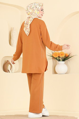 moda selvim Combined 837PM271 Dark Mustard - Thumbnail