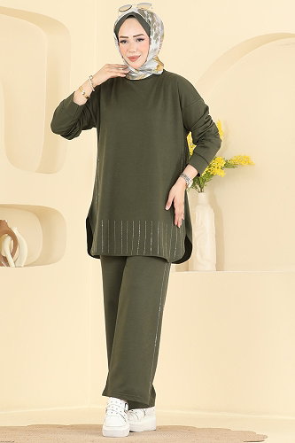 moda selvim Combined 837PM271 Khaki - Thumbnail