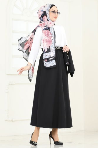 moda selvim طقم أسود 840MP806 - Thumbnail
