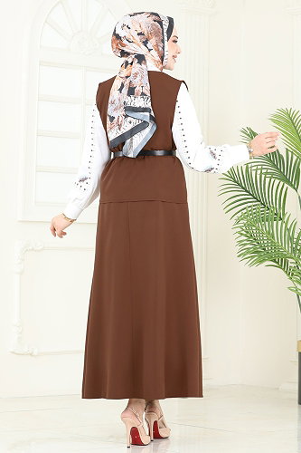 moda selvim طقم بني 840MP806 - Thumbnail