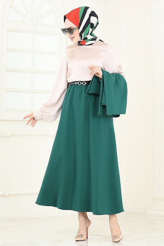 moda selvim طقم زيتي 840MP806 - Thumbnail