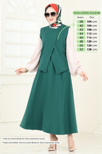moda selvim طقم زيتي 840MP806 - Thumbnail