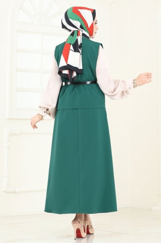 moda selvim طقم زيتي 840MP806 - Thumbnail