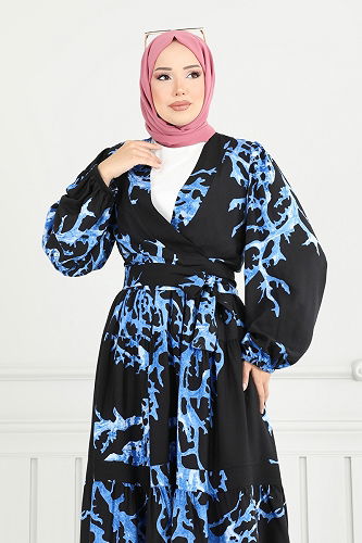 moda selvim Combined 843OZN1046 Saks & Black - Thumbnail