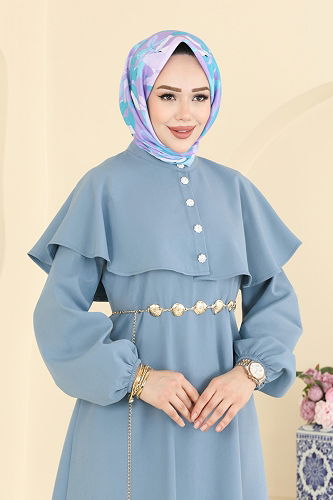 moda selvim طقم أزرق 875ART1138 - Thumbnail