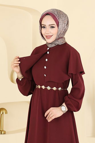 moda selvim Combined 875ART1138 Burgundy - Thumbnail