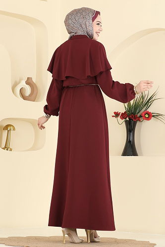 moda selvim طقم خمري 875ART1138 - Thumbnail