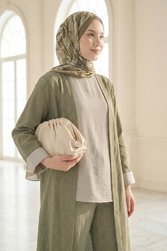 moda selvim Combined 878ART1044-M Khaki - Thumbnail