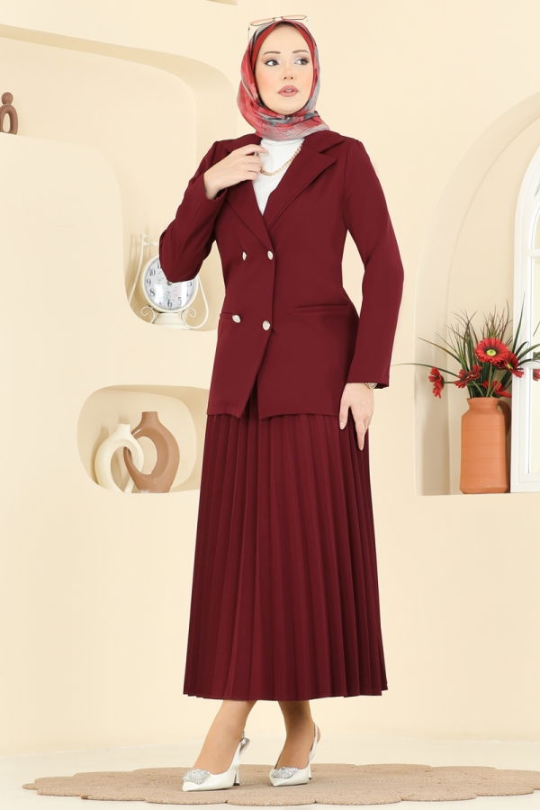 Modaselvim الاطقم طقم خمري 880ART1138