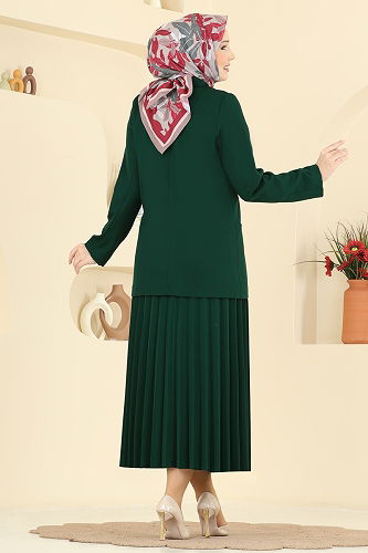 moda selvim طقم زيتي 880ART1138 - Thumbnail