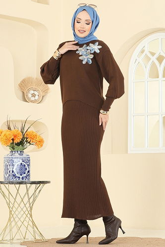 moda selvim Combined 9002OZN1046 Brown - Thumbnail