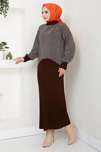 moda selvim Combined 9003UZ1029-M Brown - Thumbnail