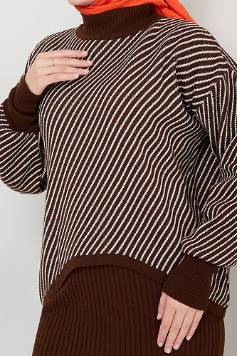 moda selvim Combined 9003UZ1029-M Brown - Thumbnail