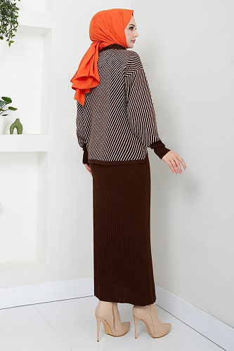 moda selvim Combined 9003UZ1029-M Brown - Thumbnail