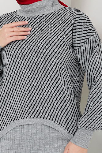 moda selvim Combined 9003UZ1029-M Gray - Thumbnail