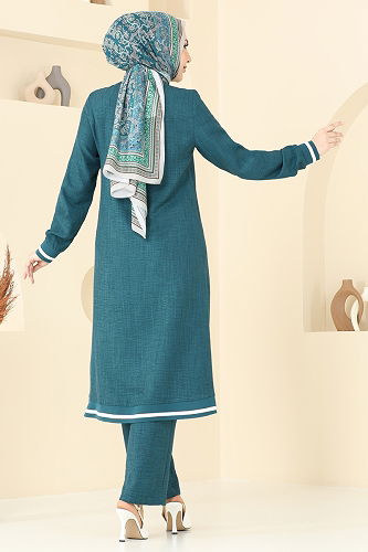 moda selvim طقم بترولي 9022S324 - Thumbnail