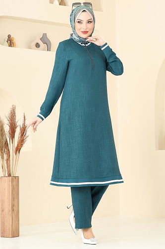 moda selvim طقم بترولي 9022S324 - Thumbnail