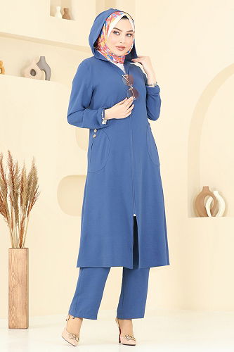 moda selvim Combined 9025S324 Indigo - Thumbnail