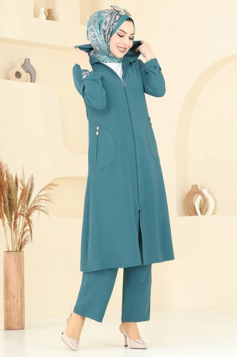 moda selvim طقم بترولي 9025S324 - Thumbnail
