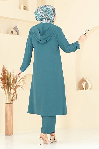 moda selvim طقم بترولي 9025S324 - Thumbnail