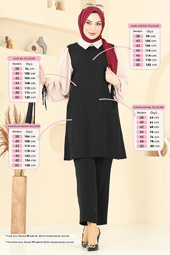 moda selvim Combined 9026S324 Black - Thumbnail