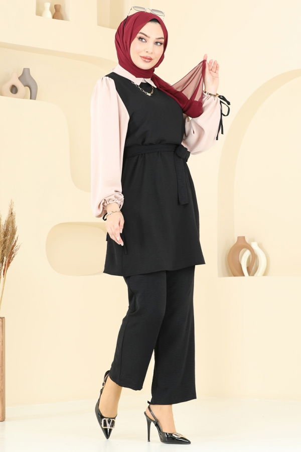 Modaselvim خصم صافٍ20%+20% في سلة التسوق طقم أسود 9026S324