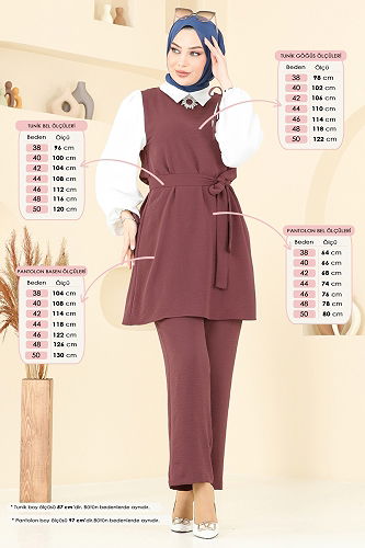 moda selvim Combined 9026S324 Dark Rose Dusky - Thumbnail