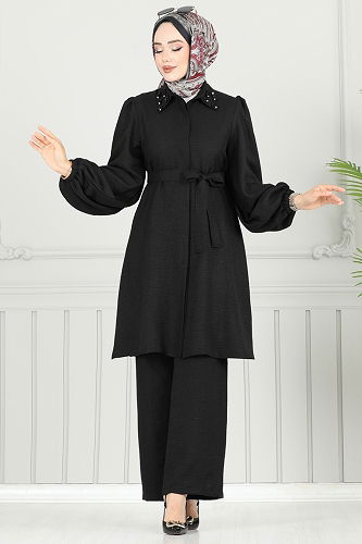 moda selvim Combined 9038S324 Black - Thumbnail