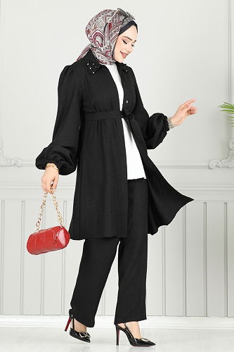 moda selvim Combined 9038S324 Black - Thumbnail