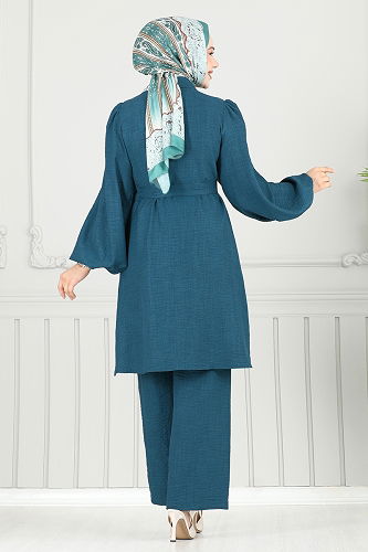 moda selvim طقم بترولي 9038S324 - Thumbnail