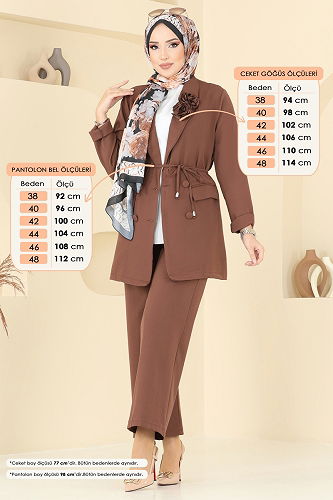 moda selvim Combined 910MP806 Brown - Thumbnail