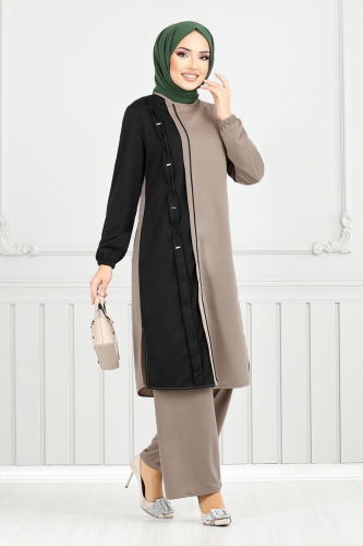 MRV P.L. - طقم بيج غامق 9118PL940-M