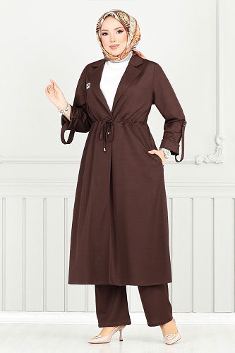 moda selvim Combined 9140PL940-M Brown - Thumbnail